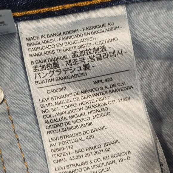 Levis 550 Jeans Men 40x32 Blue Relaxed Taper Fit Medium Wash‎ Cowboy Biker Denim - Picture 5 of 12